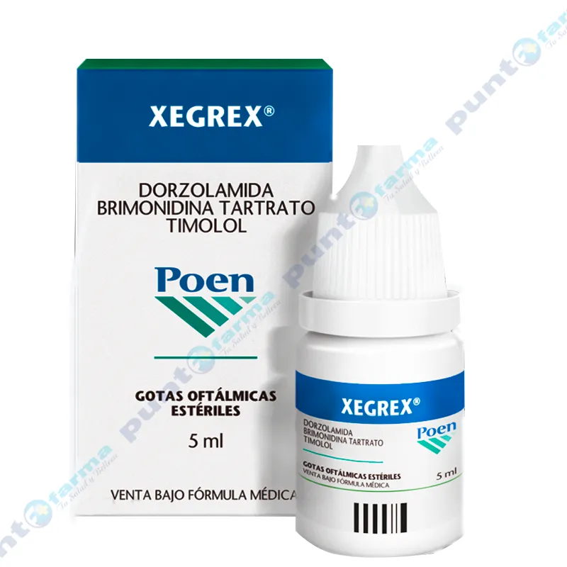 Xegrex Poen - Gotas oftálmicas estériles de 5ml