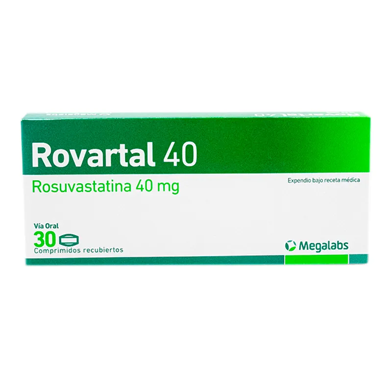 Rovartal Rosuvastatina 40 mg - Contiene 30 comprimidos recubiertos