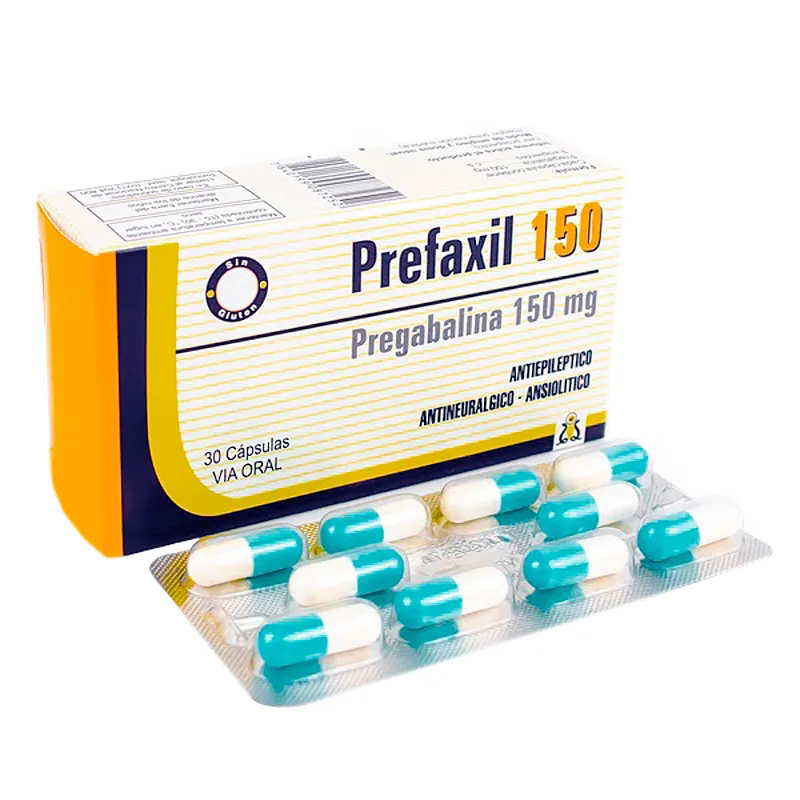 Prefaxil Pregabalina 150 mg - Cont. 30 Capsulas