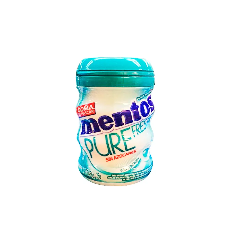 Chicles Ambros Mentos Wint Green - Pote de 56 gr
