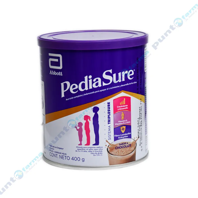 Suplemento Nutricional Sabor Chocolate Pediasure Triple Sure - 400 gr