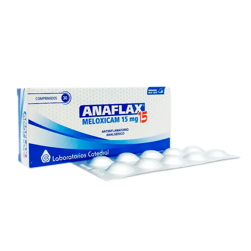 Anaflax 15 Meloxicam 15 mg - Caja de 30 comprimidos recubiertos