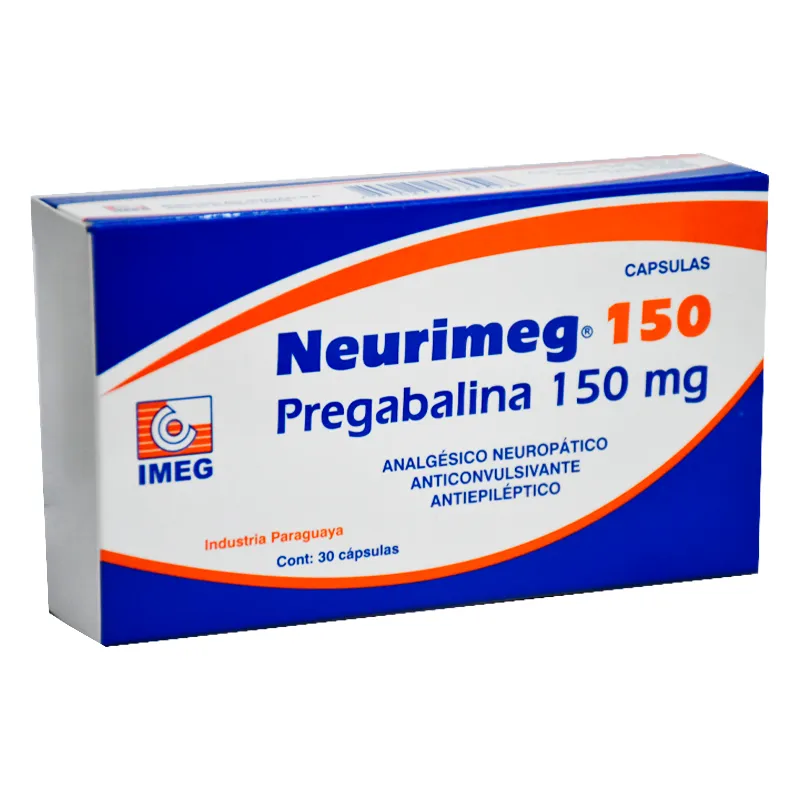 Neurimeg Pregabalina 150 mg - Cont. 30 Capsulas