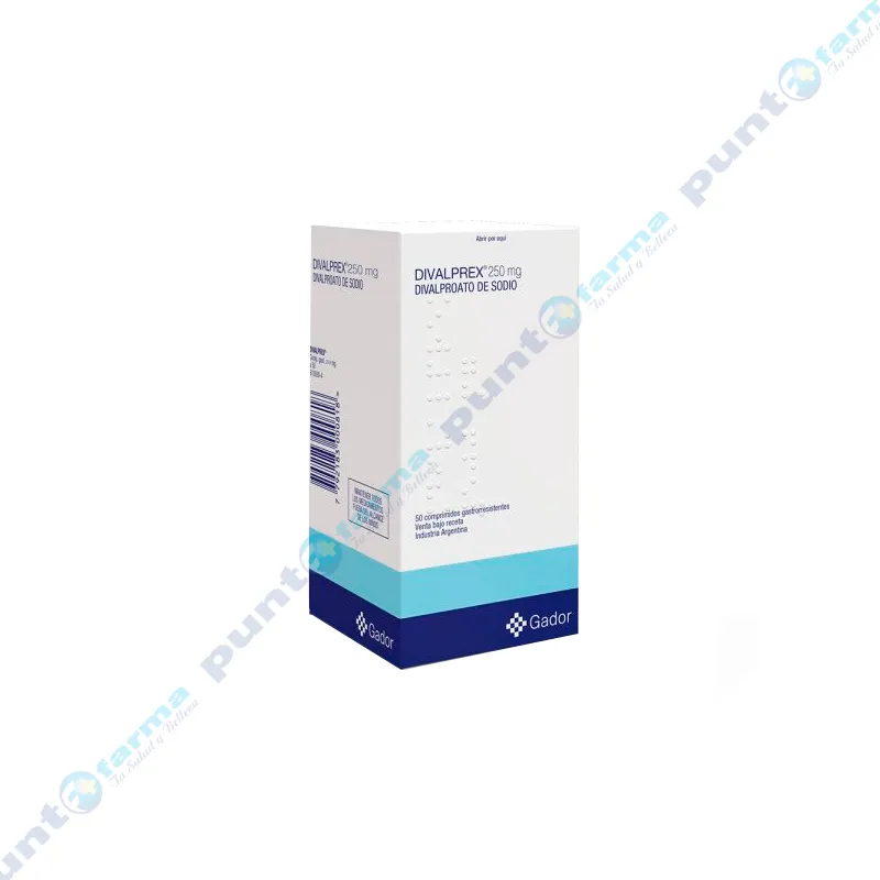 Divalprex Divalproato de Sodio 250 mg - Cont.50 Comprimidos