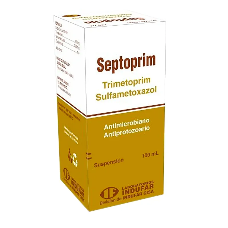 Septoprim Trimetoprim Sulfametoxazol - Contenido de 100 ml Suspensión