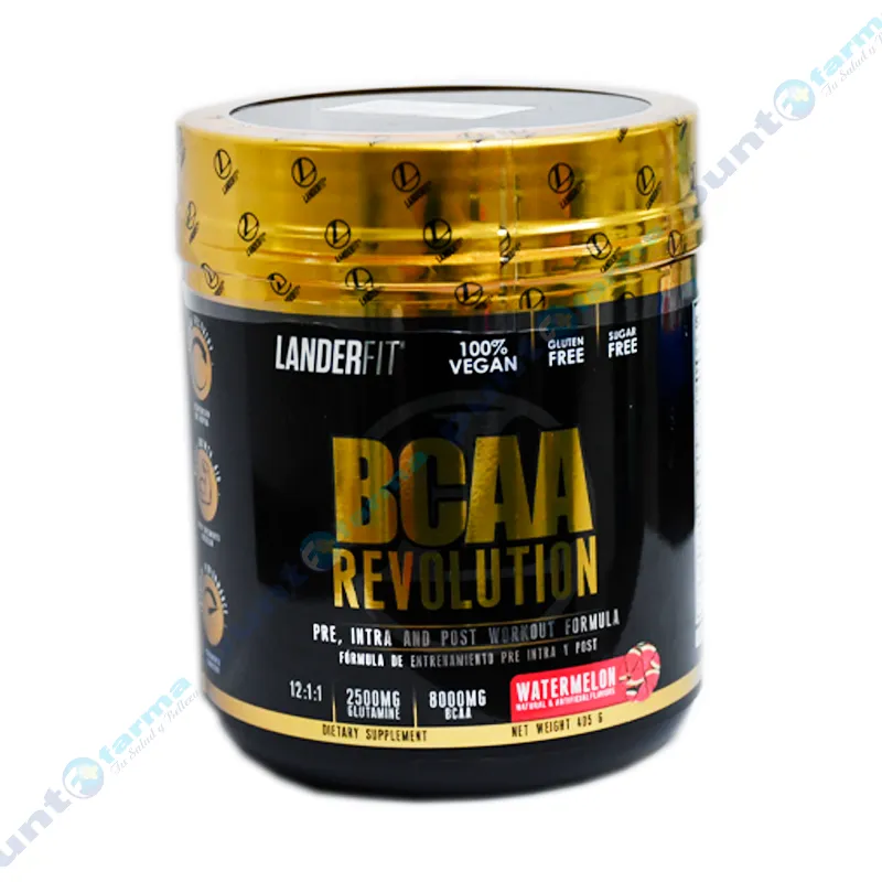 BCAA Revolution Watermelon Landerfit – Cont. 405 g.