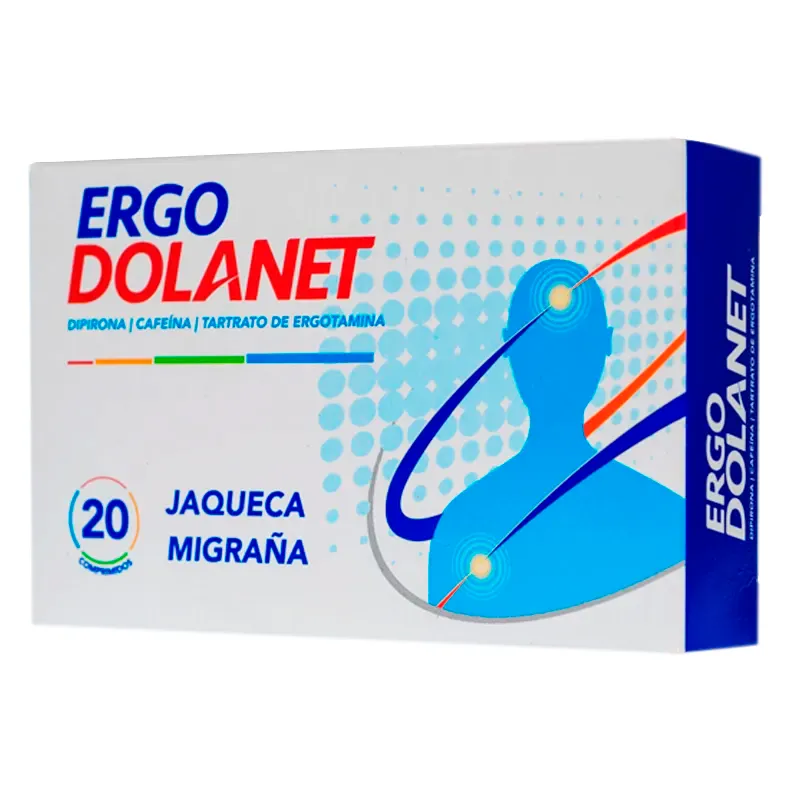 Ergo Dolanet Jaqueca Migraña - Caja de 20 Comprimidos