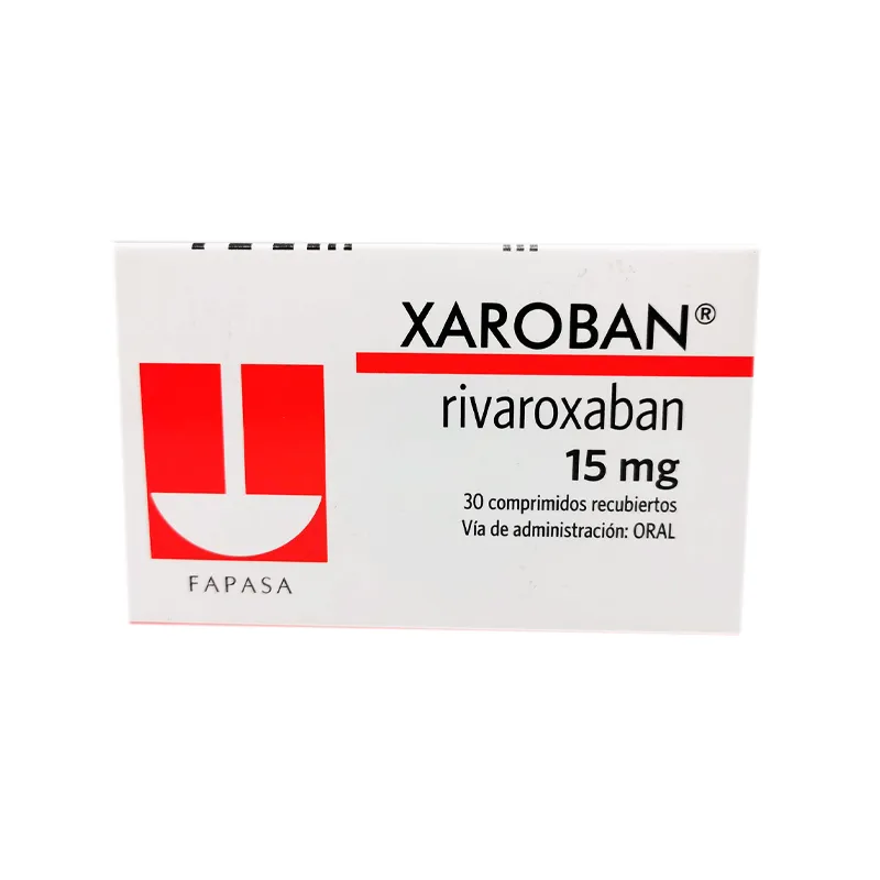 Xaroban Rivaroxaban 15 mg - Cont. 30 comprimidos recubiertos