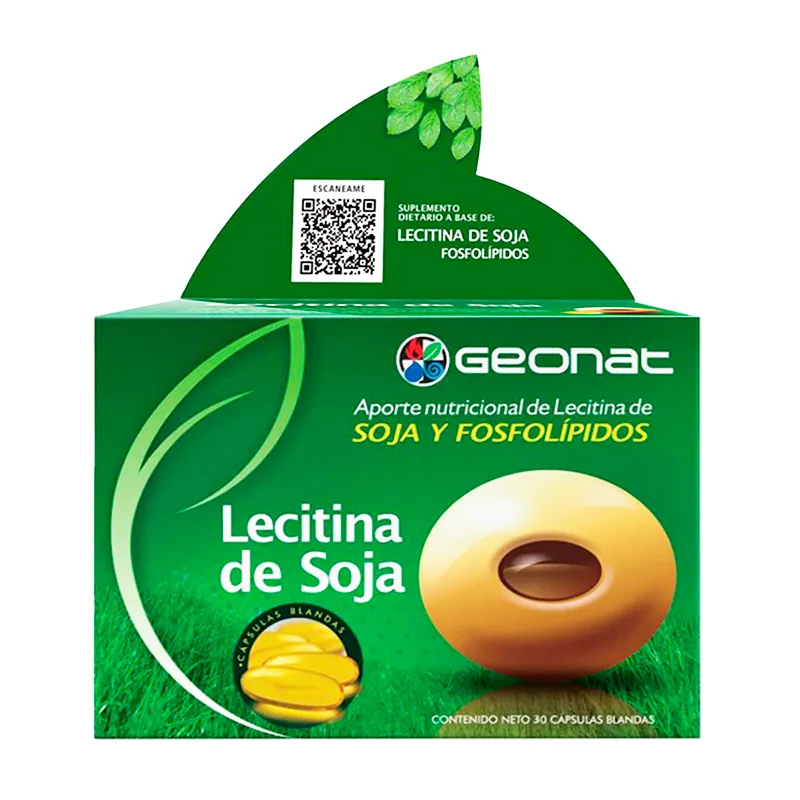 Lecitina de Soja Geonat - Caja 30 capsulas blandas