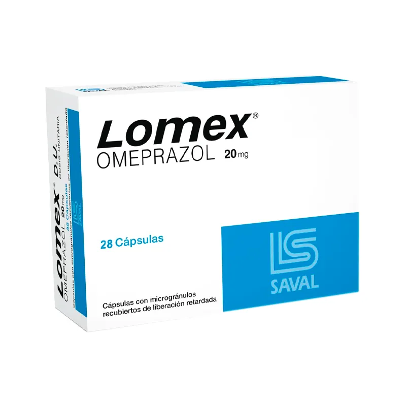 Lomex Omeprazol 20 mg - Cont. 28 cápsulas