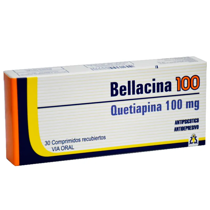 Bellacina Quetiapina 100 mg - Cont. 30 Comprimidos Recubiertos