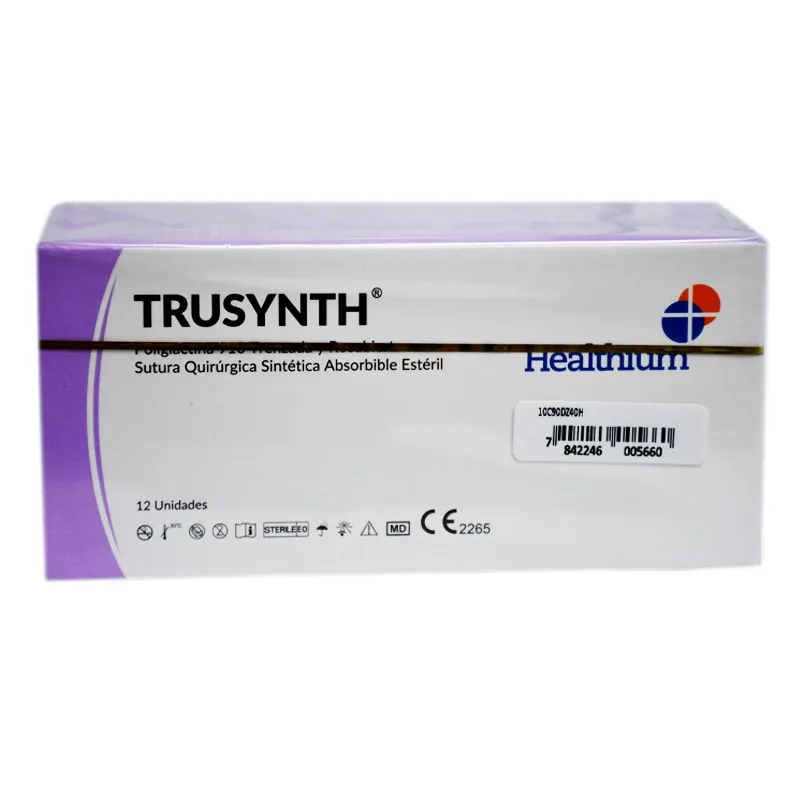 Trusynth 1/2 40 mm Long. 90 cm Vicryl - Cont. 12 Unidades