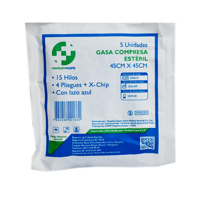 Gasa Compresa Estéril Medsupar - Cont. 5 Unidades