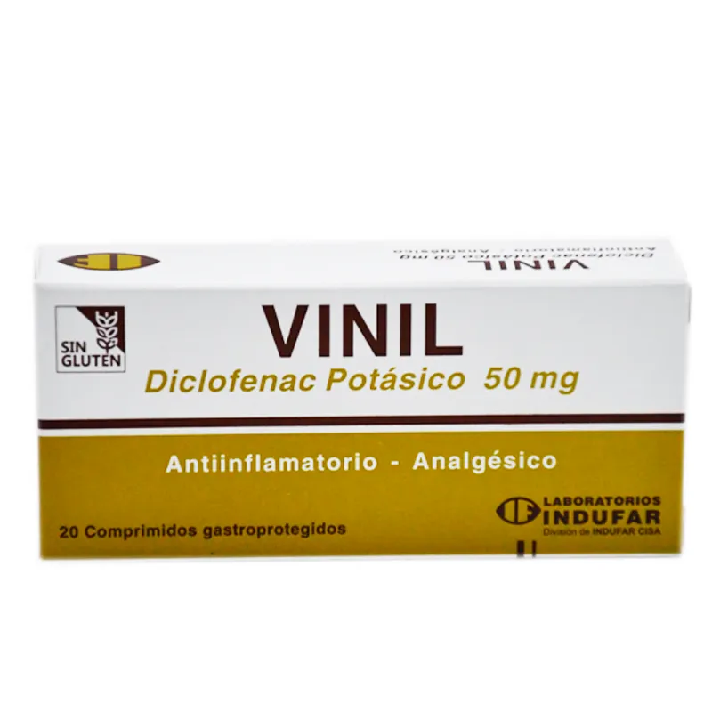 Vinil Diclofenac 50 mg - Cont. 20 comprimidos gastroprotegidos