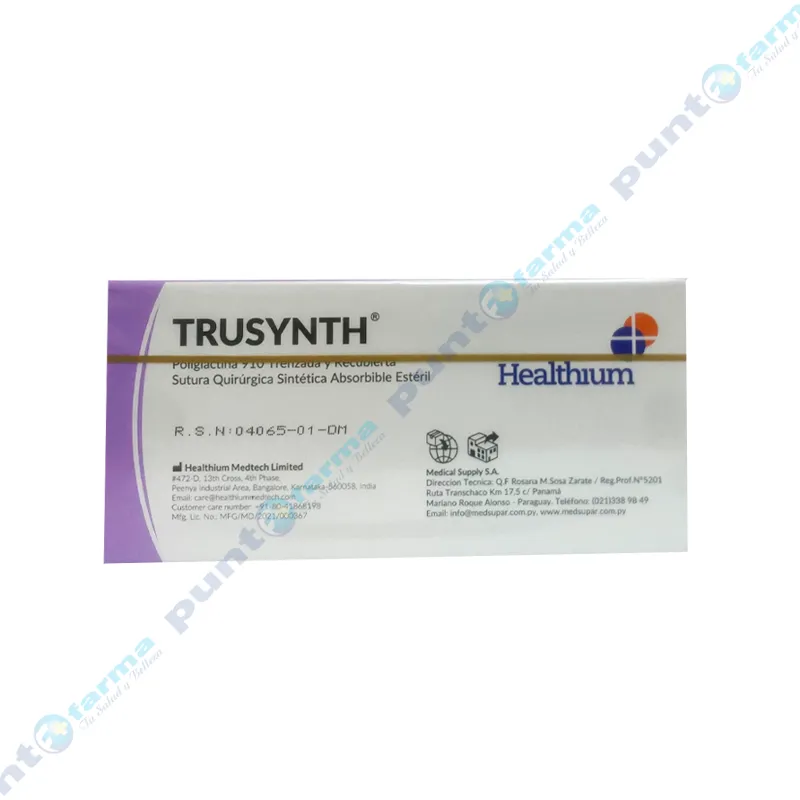 Trusynth 3/0 19 mm Cortante Incoloro Healthium