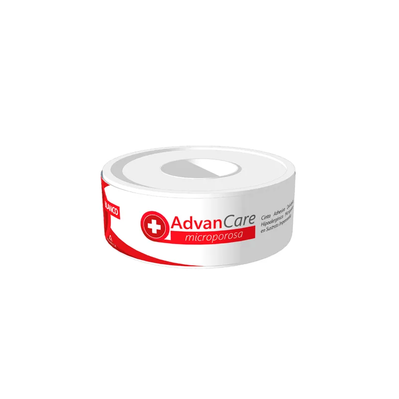 Cinta Microporosa Blanca 1,25cm x 5m Carrete Advancare