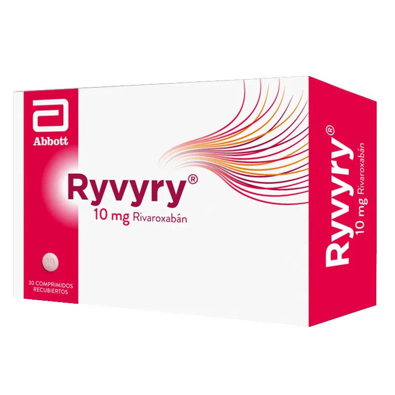 Ryvyry Rivaroxabán 10 mg - Caja de 30 comprimidos