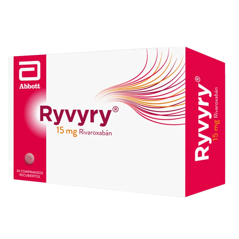 Ryvyry Rivaroxabán 15 mg - Caja de 30 Comprimidos