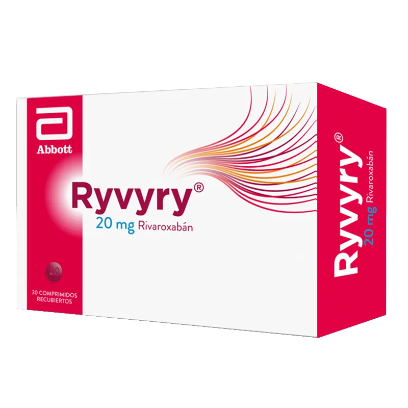 Ryvyry Rivaroxabán 20 mg - Caja de 30 Comprimidos