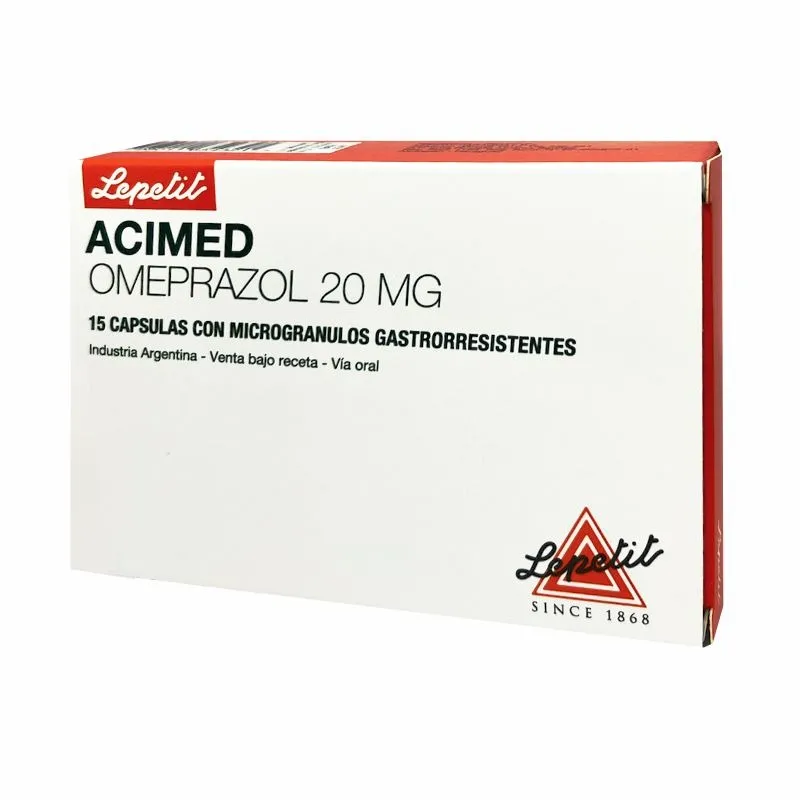 Acimed Omeprazol 20 mg - 15 Caps con microgranulos gastrorresistentes