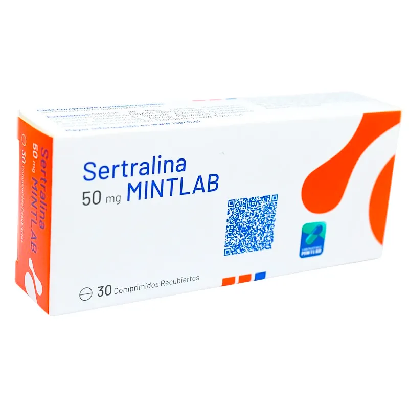 Sertralina Mintlab 50 mg - Caja de 30 Comprimidos
