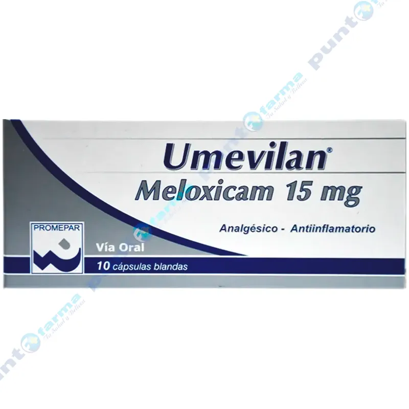 Umevilan Meloxicam 15 mg - Cont. 10 Capsulas Blandas
