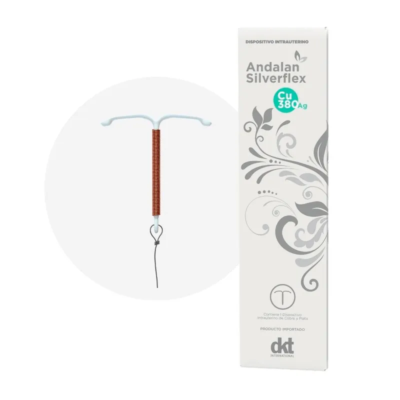 Dispositivo Intrauterino Andalan Silverflex Cu380 – T de cobre