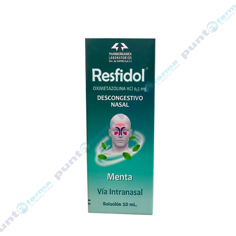 Resfidol Descongestivo Nasal Menta - Cont.10 mL