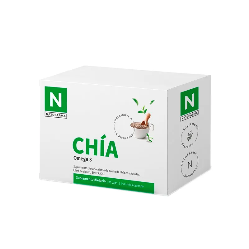 Natufarma Chia Omega 3 - Cont. 30 Capsulas