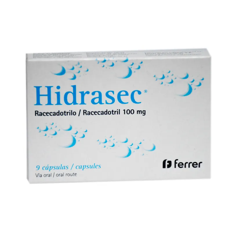 Hidrasec Racecadotrilo 100 mg - Caja de 9 cápsulas
