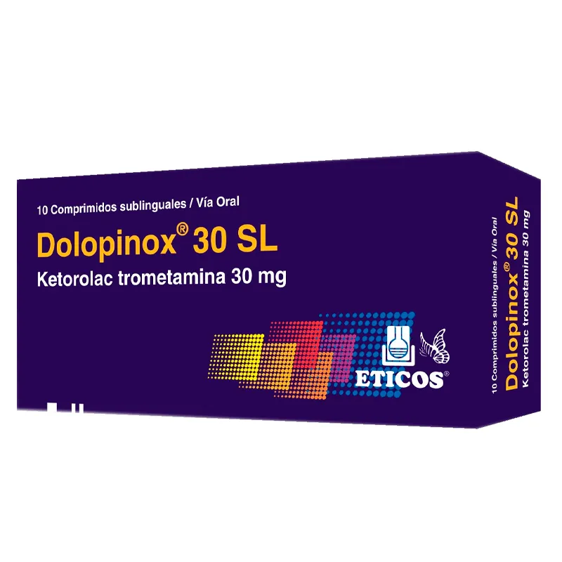 Dolopinox 30 SL Ketorolac Trometamina 30 mg - Cont. 10 Comprimidos