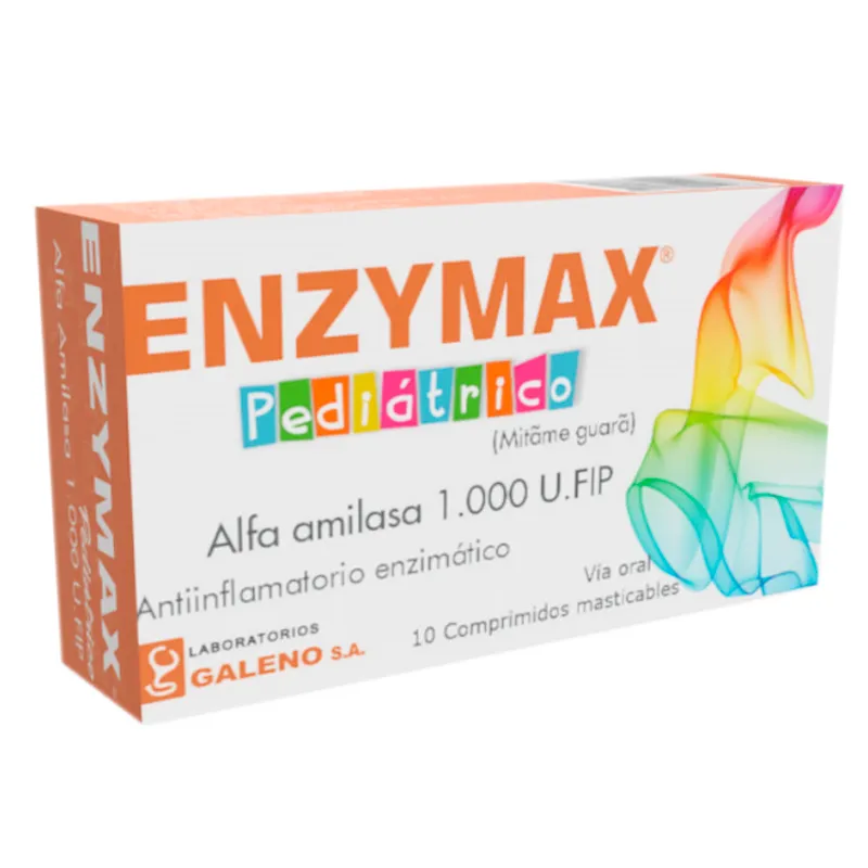 Enzymax Pediatrico Alfa Amilasa 1.000 U.FIP - Cont. 10 Comprimidos Masticables