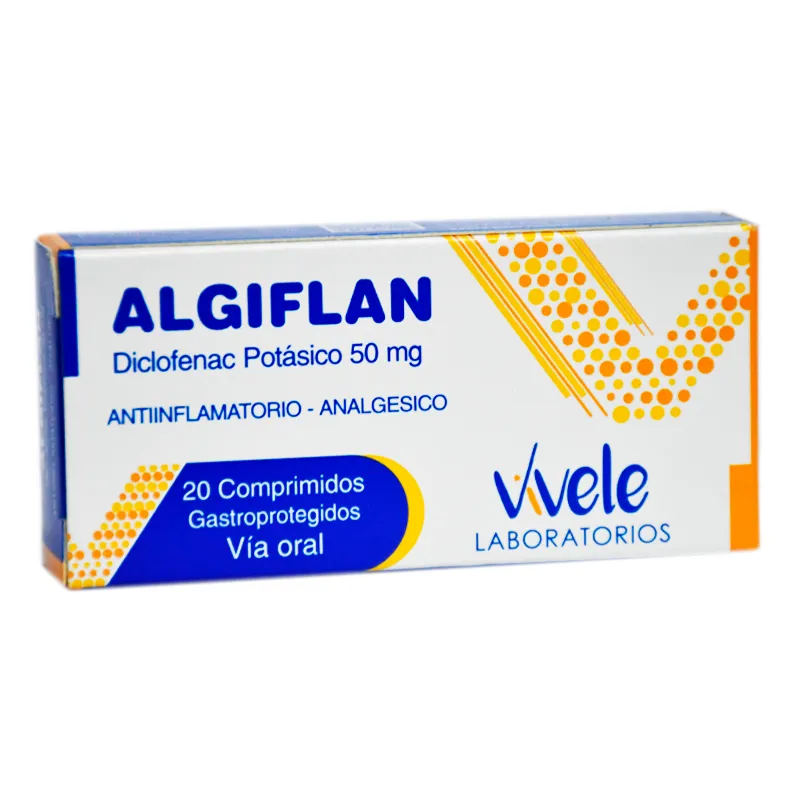 Algiflan Diclofenac Potásico 50 mg - Cont. 20 Comprimidos