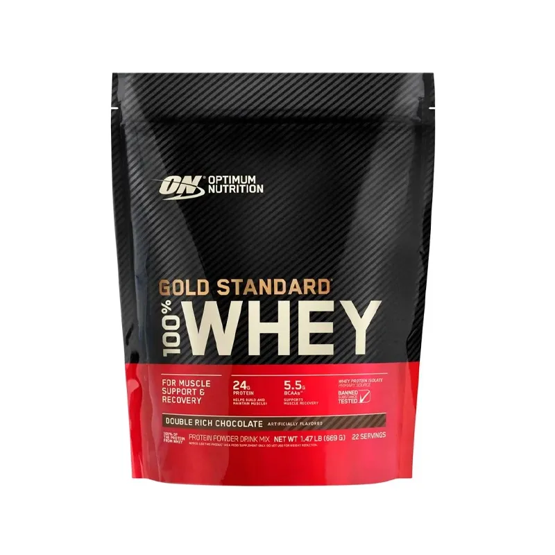 Gold Standard 100% Whey Double Chocolate Optimun Nutrition - 669 gr