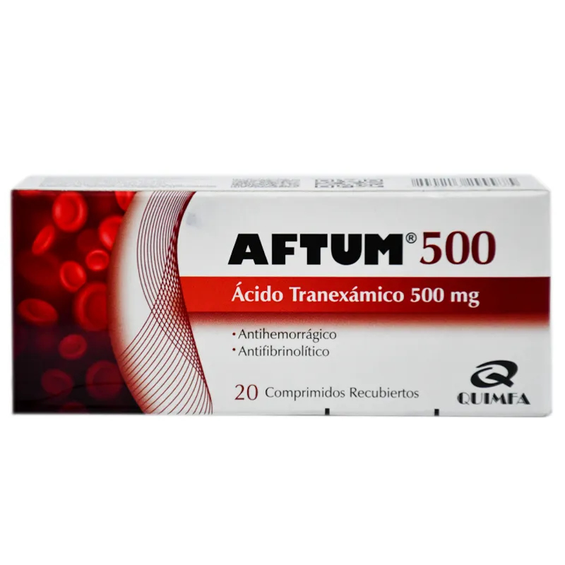 Aftum Acido Tranexamico 500 mg - Cont. 20 Comprimidos Recubiertos