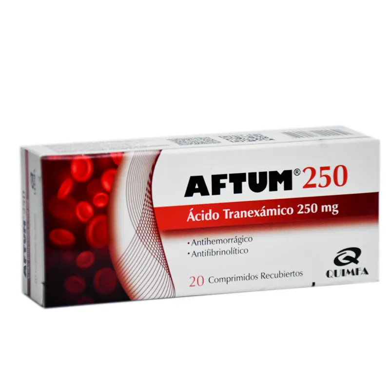 Aftum Acido Tranexamico 250 mg - Cont. 20 Comprimidos Recubiertos