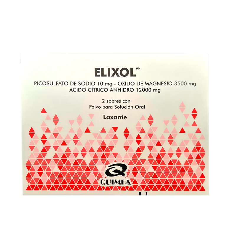 Elixol Picosulfato de Sodio 10 mg Oxido de Magnesio 3500 mg - Cont. 2 Sobres