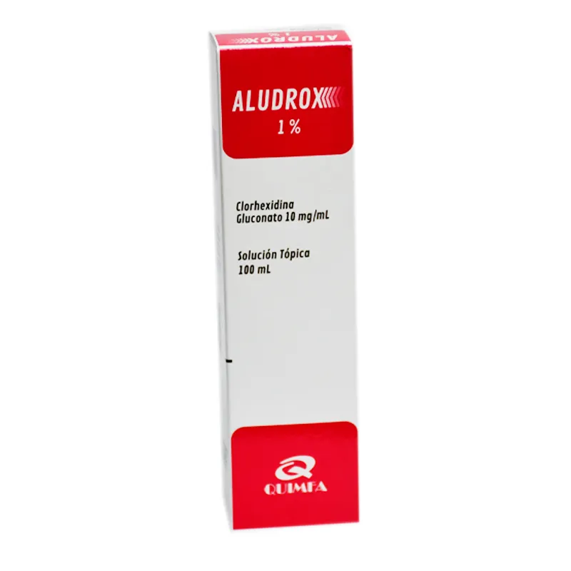 Aludrox 1% Clorhexidina Gluconato 10 mg/ml - Solucion Topica 100 mL