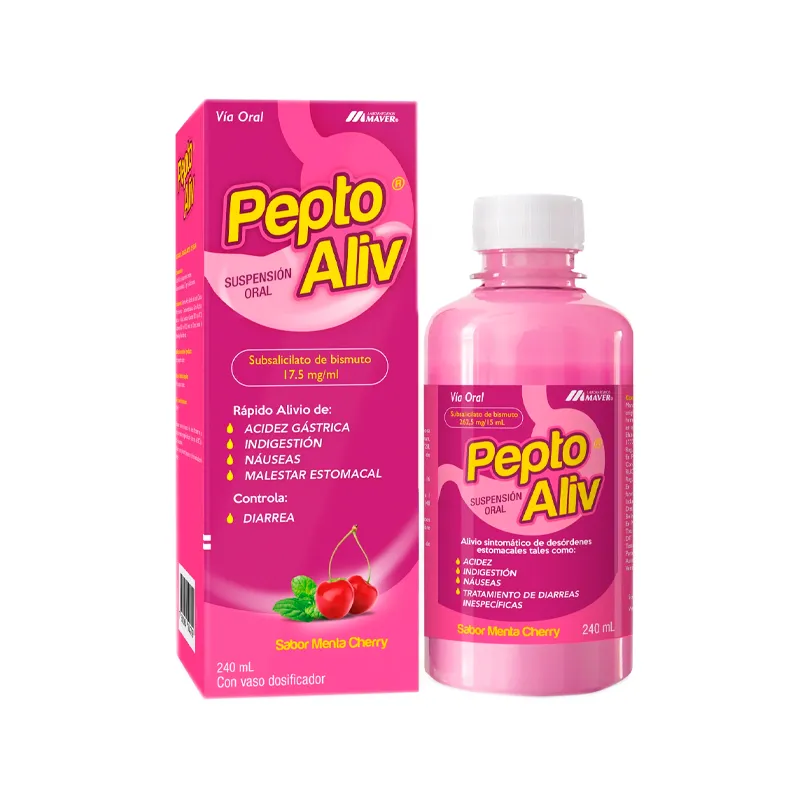 Peptoaliv Subsalicilato de Bismuto - Suspension Oral 240 mL