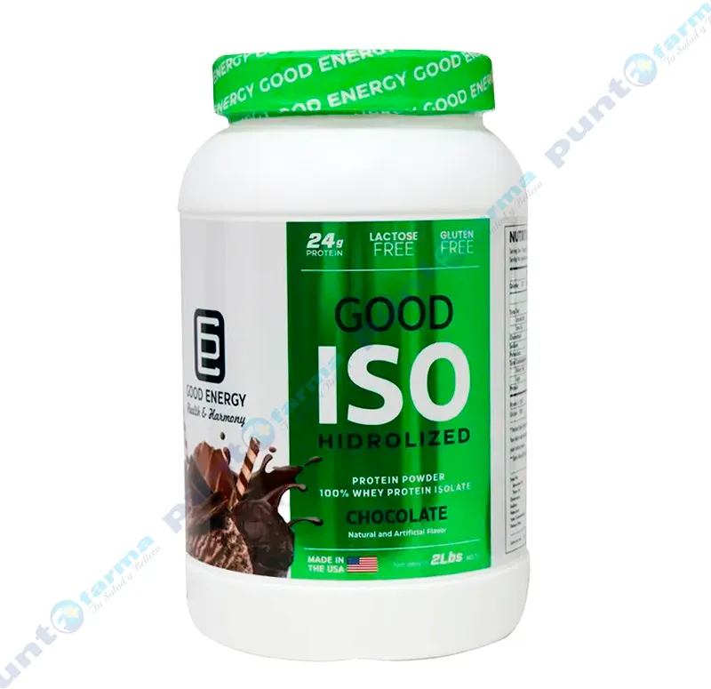 Proteína Iso Hidrolized Good Energy Sabor Chocolate - 907gr