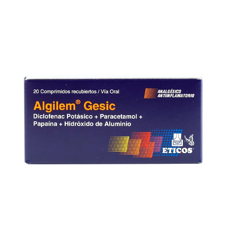 Algilem Gesic Diclofenac Potásico - Caja de 20 Comprimidos Recubiertos