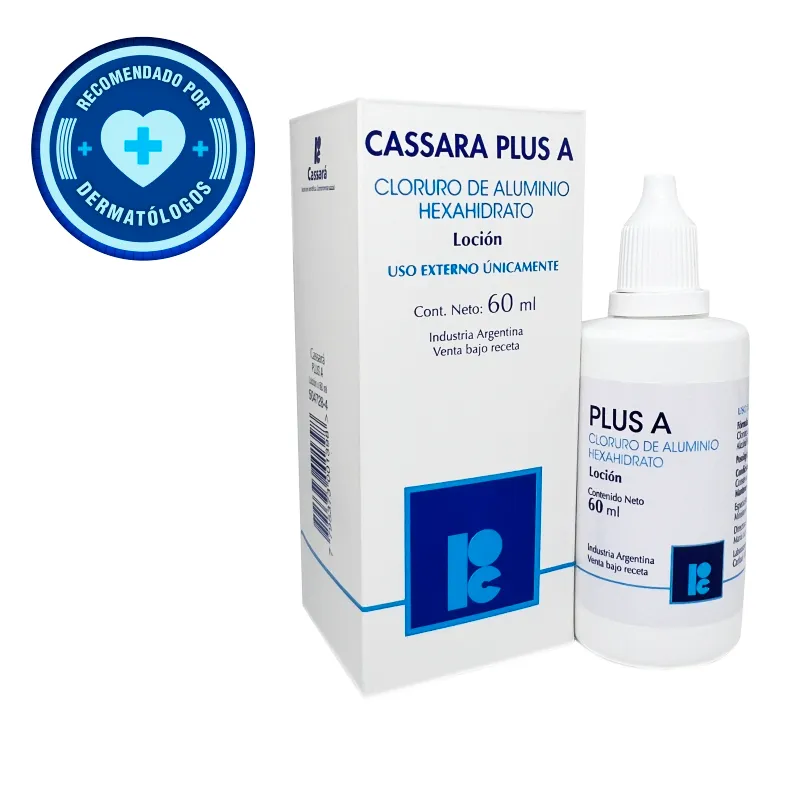 Locion Cassara Plus A Cloruro de Aluminio Hexahidrato - Cont. 60 mL