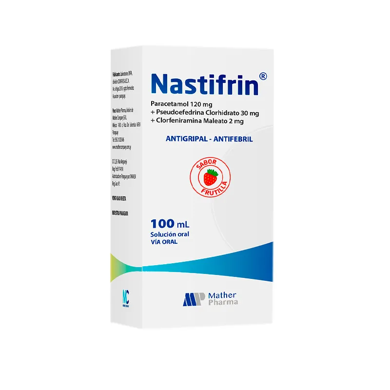 Nastifrin Paracetamol 120 mg - Jarabe de 100 mL