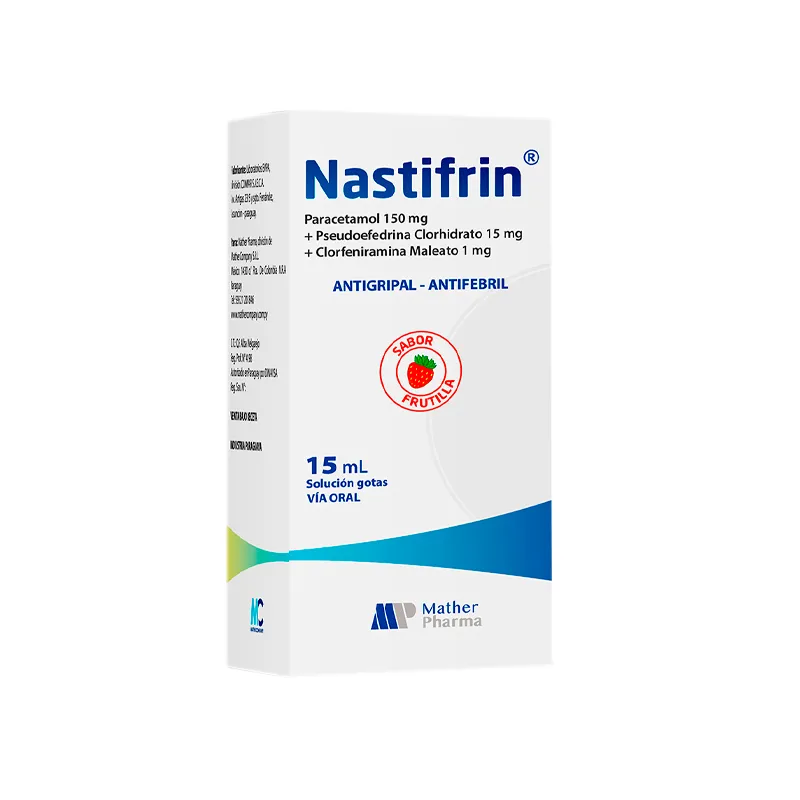 Nastifrin Paracetamol 150 mg - Solucion Gotas 15 mL