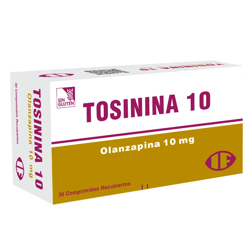 Tosinina Olanzapina 10 mg - Cont. 30 Comprimidos Recubiertos