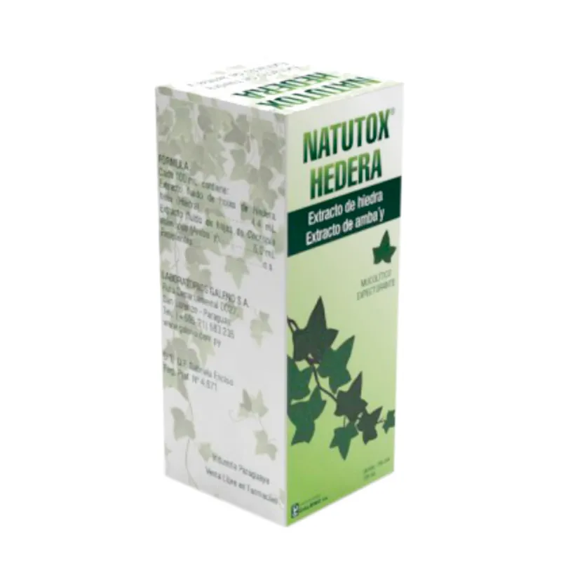 Natutox Hedera Extracto de Hiedra Extracto de Amba'y - Frasco de 120 mL