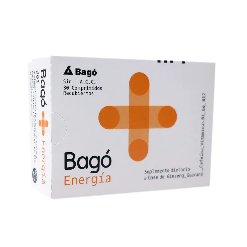 Bagó+ Energía - Cont. 30 Comprimidos Recubiertos