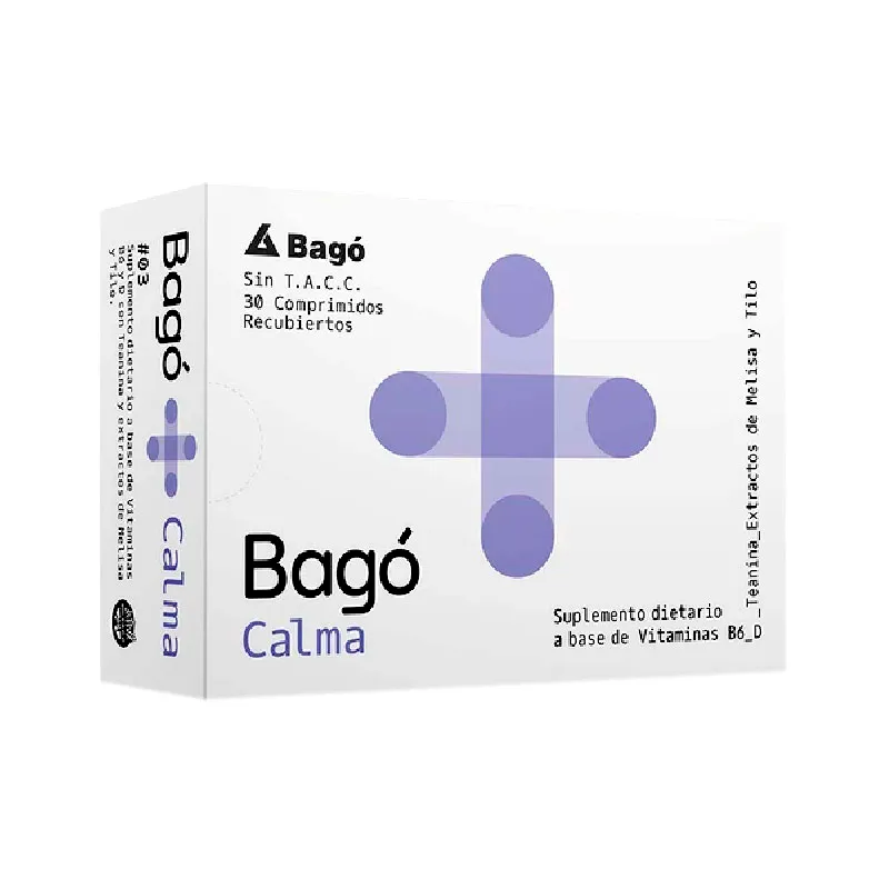 Bagó+ Calma - Cont. 30 Comprimidos Recubiertos