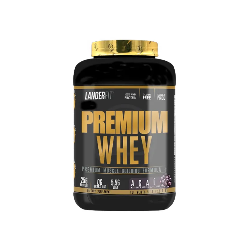 Proteina Premium Whey 5 Lbs Acai Landerfit - Cont.2.270 gr