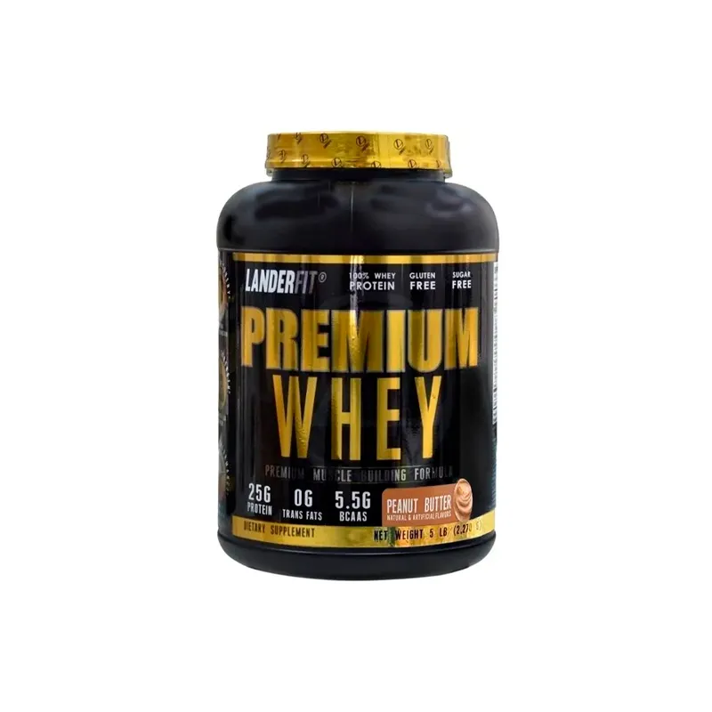 Proteina Premium Whey 5 Lbs Peanut Butter Landerfit - Cont.2,270gr
